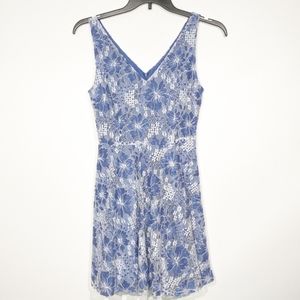 BB Dakota Blue Lace Fit & Flare Dress Size 0